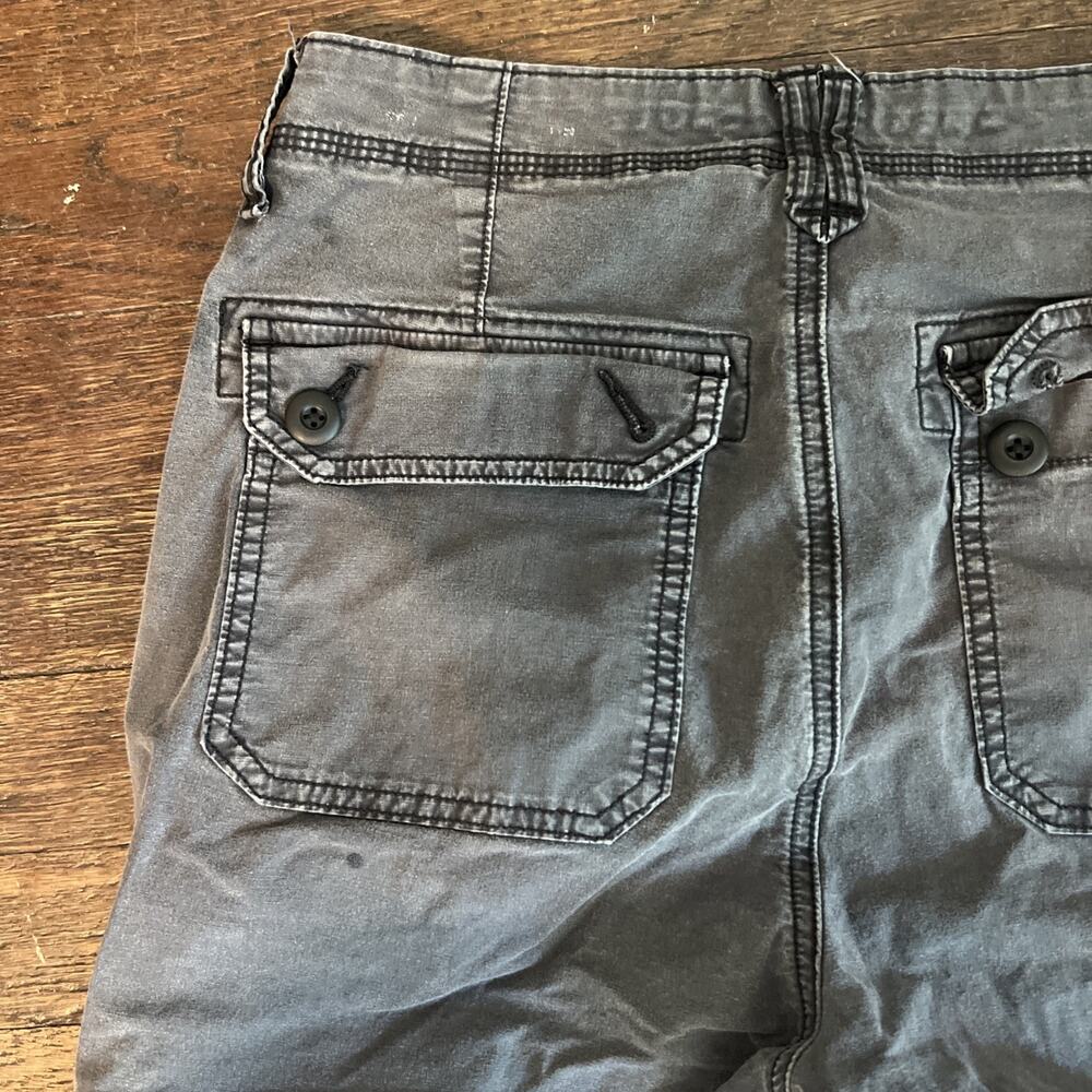 American Eagle Outfitters Y2K Cargo Pants Baggy Wide Leg Gray Black Women 6 - Picture 10 of 12